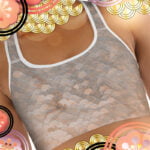 Amadeo as Mermaid (II) T-Racerback Bra - 1 - Natural - WOWKIREI.COM