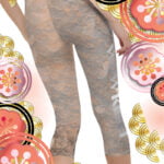 Amadeo as Mermaid (II) Low-Rise Capri Leggings - 4 - Natural - WOWKIREI.COM