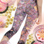 Amadeo as Mermaid (III) Low-Rise Capri Leggings - 4 - Purple - WOWKIREI.COM